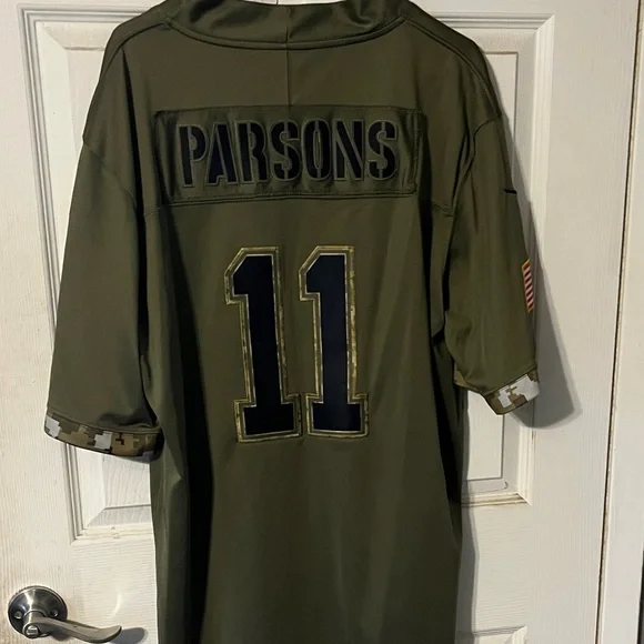 Nike Olive Green Football Jersey - Picture 2 of 2